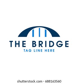 Modern Bridge Connection Logo Template Stock Vector (Royalty Free ...
