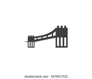 Bridge logo design template