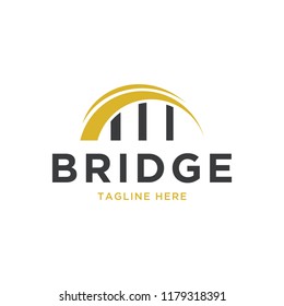 plantilla de diseño de logotipo de puente