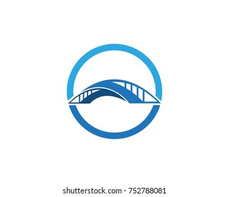 Bridge logo design template