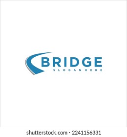 Plantilla de diseño de logotipo de puente arquitecto de negocios