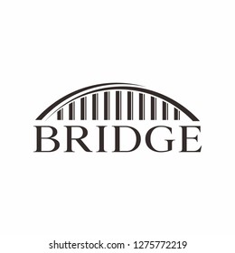 Bridge logo design template illustration