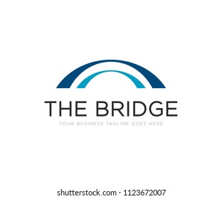 Bridge Logo Design Stock Vector (Royalty Free) 595974185