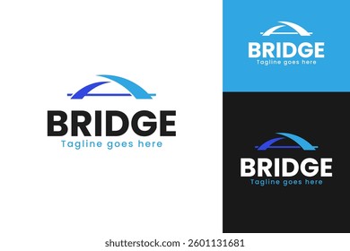 Bridge logo design template vector illustration idea