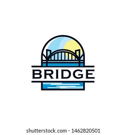 The Bridge Logo Design Vector