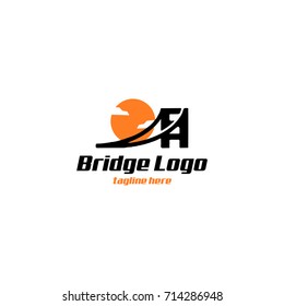 Bridge Logo Design Vector Art