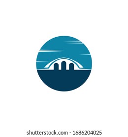 Bridge-Logo-Design. Vektorillustration