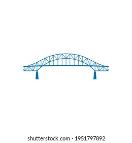 Bridge logo design vector illustration, Creative Bridge logo design concept template, symbols icons