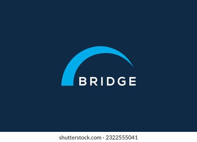 Bridge logo design vector template