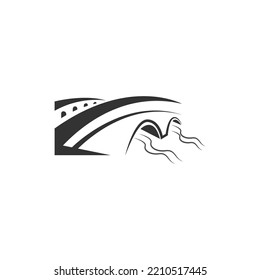 Bridge logo icon design illustration template