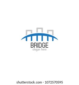 Bridge logo icon design template. Vector illustration