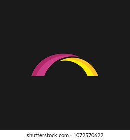 Bridge logo icon design template. Vector illustration