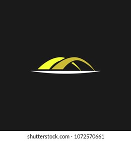 Bridge logo icon design template. Vector illustration