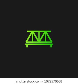 Bridge logo icon design template. Vector illustration