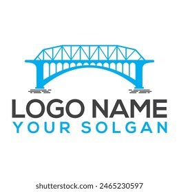 Bridge Logo Icon Design Vektorgrafik Vorlage Bridge Simple Modern Logo Vektorgrafik