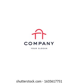 Bridge logo icon illustration vector template