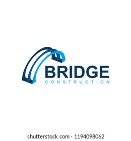 bridge logo icon with modern shape