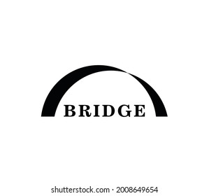 Bridge logo icon vector logo design template