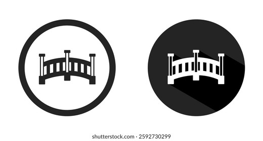 Bridge logo. Bridge icon vector design black color. Stock vector.