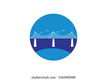 Bridge Logo icon vector illustration design Template