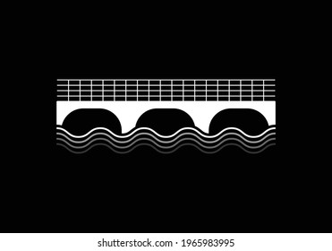 Bridge Logo icon vector illustration design Template