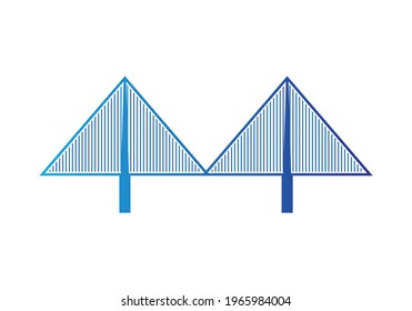 Bridge Logo icon vector illustration design Template