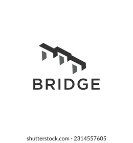 bridge logo and icon vector illustration design template
