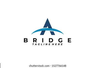 bridge logo icon vector isolated