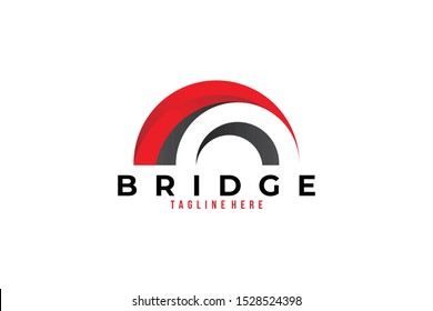 bridge logo icon vector isolated