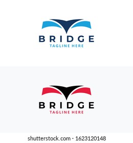 bridge logo icon vector isolated
