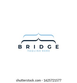 bridge logo icon vector isolated