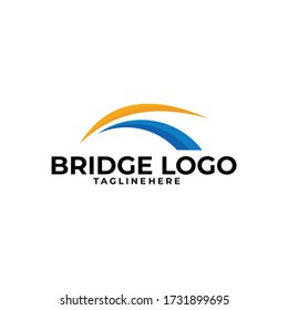 bridge logo icon vector isolated