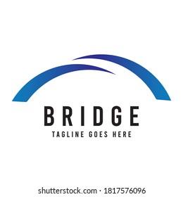 Bridge logo icon vector template.