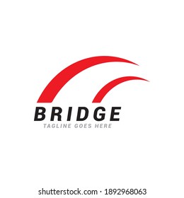 Bridge Logo Icon Vector Template.