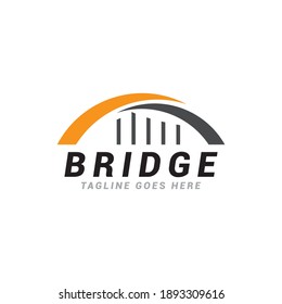 Bridge logo icon vector template.