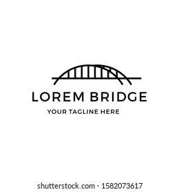 Bridge logo inspiration vector icon illustration