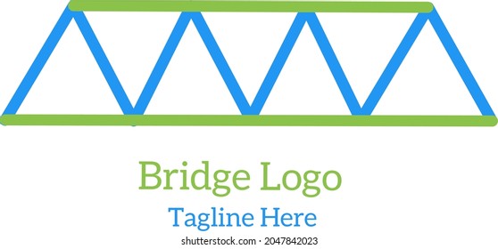 Bridge logo, modern architecture, bridge building design, simple bridge design.