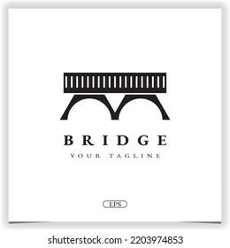 Bridge Logo Premium Elegant Template Vector Eps 10