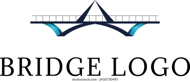 bridge logo, bridge simple modern logo vector