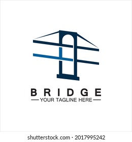 Plantilla de diseño de ilustración de icono del logotipo del puente
