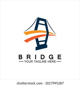 Bridge logo symbol  vector icon illustration design template