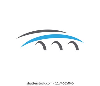 Bridge Logo Template vector icon illustration design