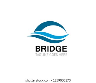 bridge Logo Template vector icon illustration design