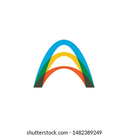 Bridge Logo Template vector icon illustration design