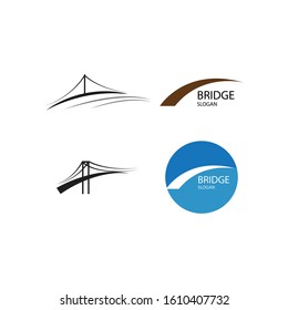 Bridge Logo Template vector icon illustration design