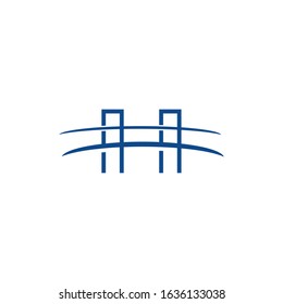 Bridge Logo Template vector icon illustration design
