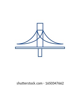 Bridge logo template vector icon design