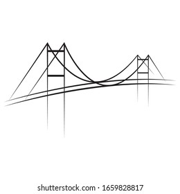 Bridge Logo Template vector icon illustration design