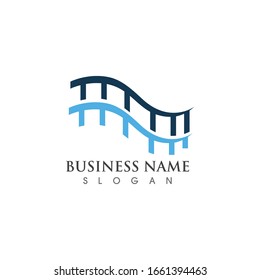 Bridge Logo Template vector icon illustration design