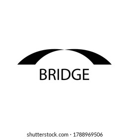 Diseño de icono de la plantilla de logotipos puente